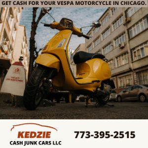 Vespa-motorcycle-cash for cars-junkyard-Chicago