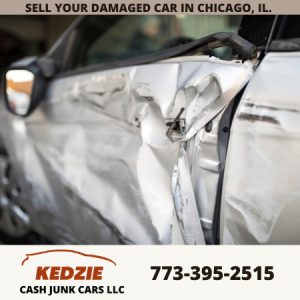 damaged car-cash-sell-cash for cars-junkyard-Chicago