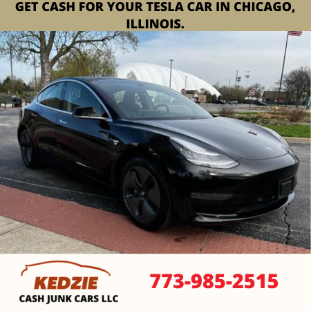Get cash for your Tesla car in Chicago, Illinois.